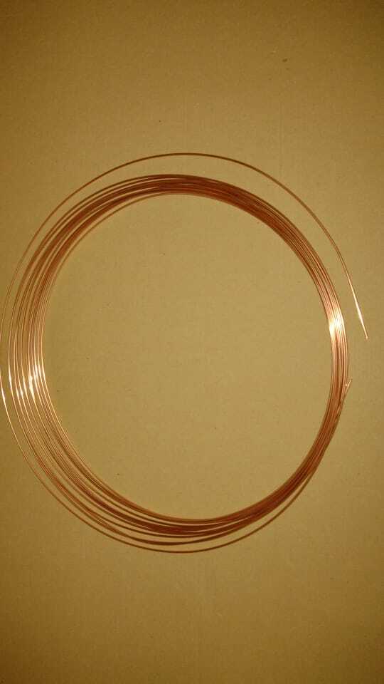 TUBO CAPILLARE IN RAME 0,80 x 2,00 mm