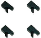 WHIRLPOOL 484000000840 GOMMINO ANTIGRAFFIO GRIGLIA CUCINA 4pz ORIGINALI