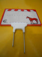KIT SEGNAPREZZI 9,5x6,5 PVC 30Pz+ 30 PUNTE INOX EQUINO