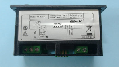 TERMOSTATO TIPO ELIWELL 961 230V 1 SONDA ELITECH ECS-961 neo
