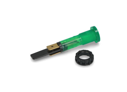 SPIA LUMINOSA TONDA VERDE SERIE SX31 230V 120°C TESTA Ø13,5mm FORO Ø10mm