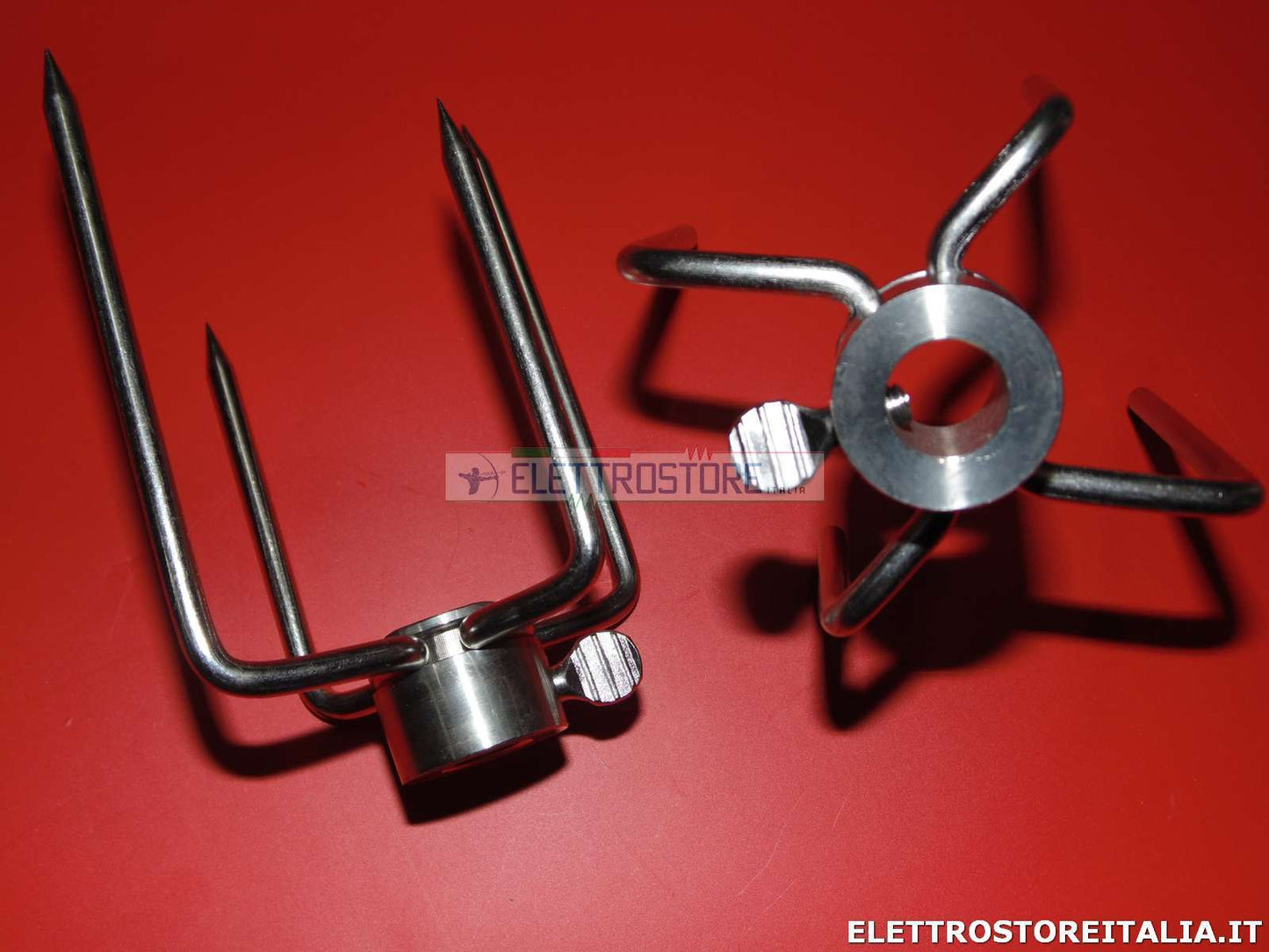 KIT FORCHETTA SPIEDO FORCHETTA BARBECUE 2pz FORCHETTA IN ACCIAIO 5mm *