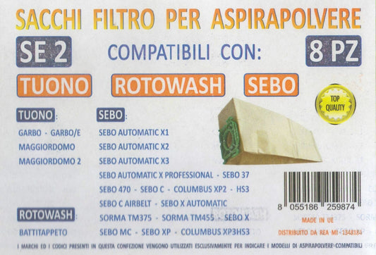 SACCHI SEBO SACCHETTI SEBO 8pz