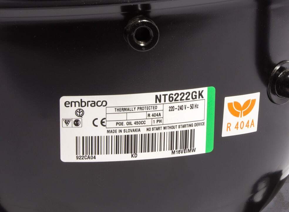 COMPRESSORE EMBRACO NT6222GK R404A MHBP 17,4CC