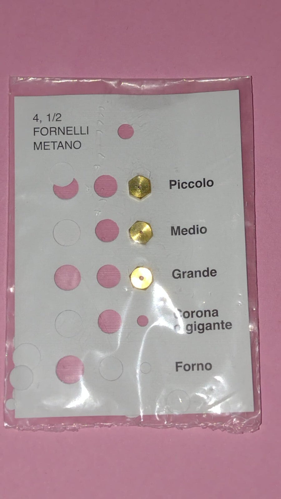 Serie ugelli 4,5MB METANO per fornelli