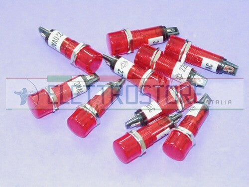 SEGNALATORE LUMINOSO SPIA LUMINOSA ROSSA 220V 1pz