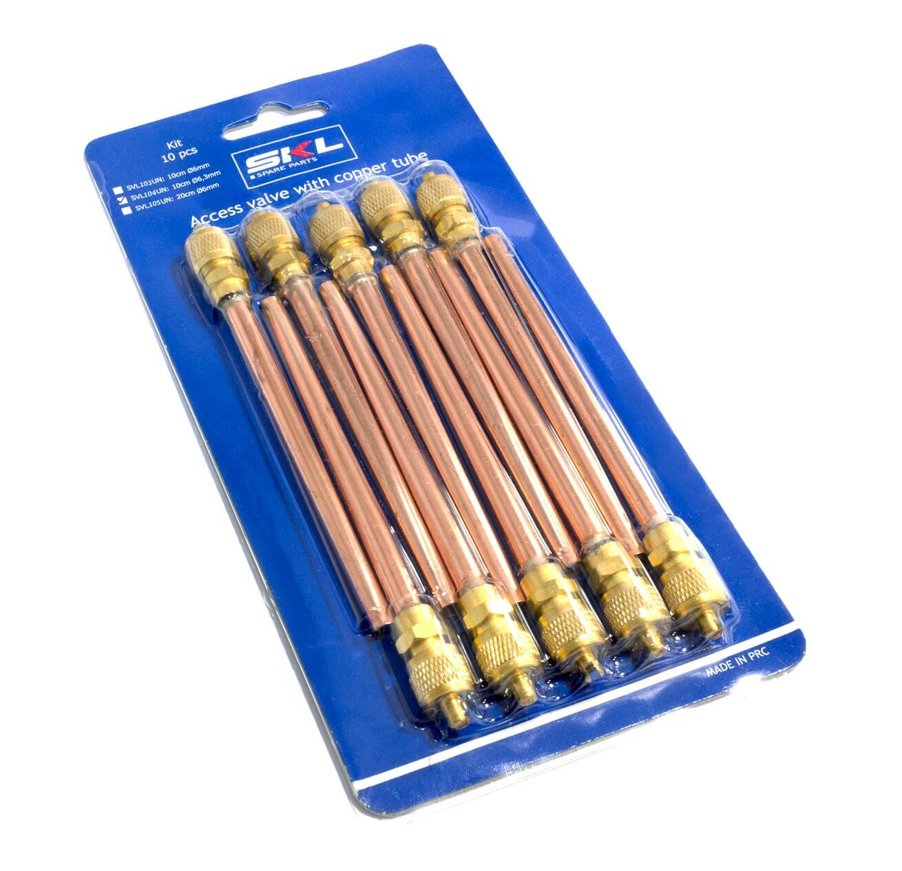 VALVOLINA CARICA CON TUBETTO 10cm Ø 6,3mm KIT 10pz