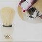 PENNELLO IN PURA SETOLA CON MANICO IN PLASTICA ABS BEIGE