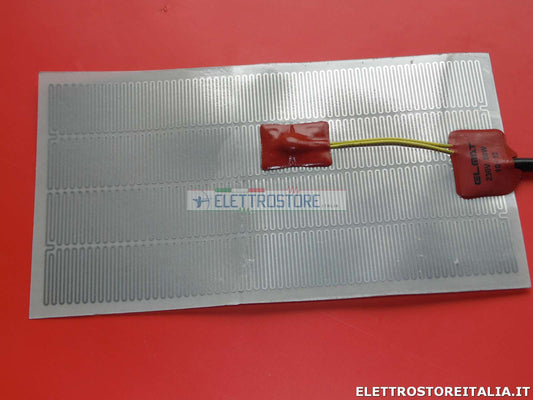 resistenza flessibile L 240mm lar. 130mm 80W 230V con limitatore temperatura
