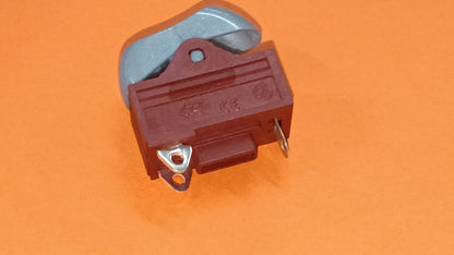 GAMMAPIU' INTERRUTTORE PHON ARGENTO 0-I-II BLU AINZINA 1002