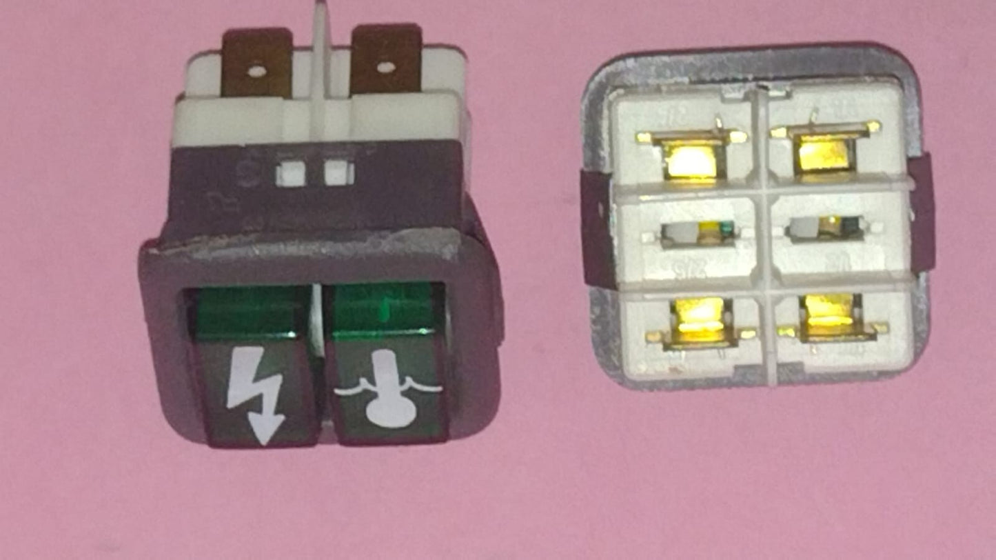 LAMPADA SPIA DOPPIA 30x30mm 220V COMENDA ALI GROUP SRL