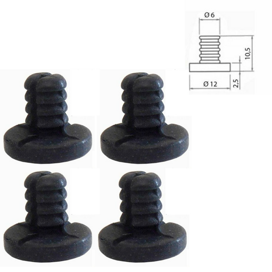 4 GOMMINI GRIGLIE REX ELECTROLUX ZANUSSI PIANI COTTURA 50252309005 ORIGINALI
