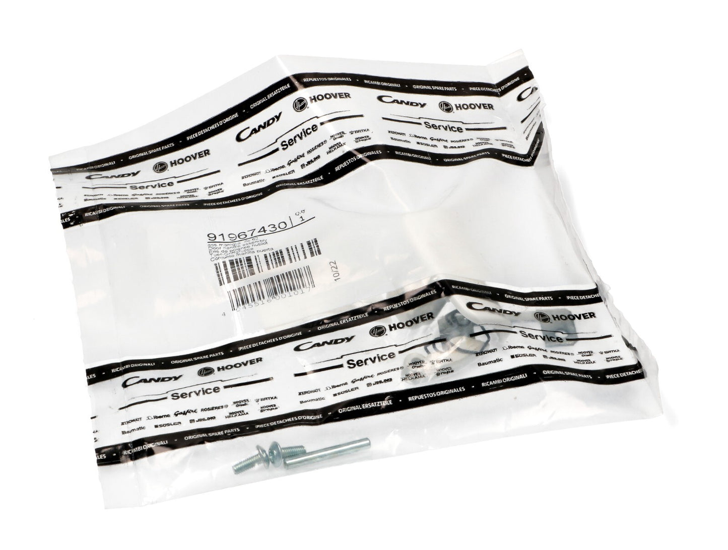 CANDY ZEROWATT 91967430 Kit Maniglia Oblo Bianca C4T Originale SPEDIZ.CORRIERE
