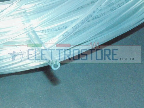 TUBO PVC 8x12mm TRASPARENTE ALIMENTARE SCARICO RIGENERAZIONE ADDOLCITORE