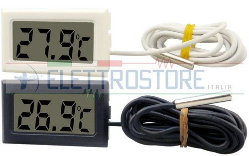 TERMOMETRO DIGITALE PER FRIGO - FRIGORIFERO CELLA CON SONDA -50 +70 C°