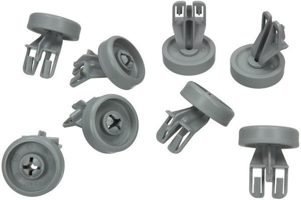 Whirlpool Kit 8 Ruote Rotelline per Cesto Inferiore Lavastoviglie