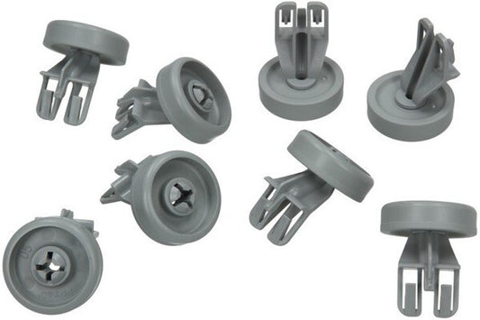 Whirlpool Kit 8 Ruote Rotelline per Cesto Inferiore Lavastoviglie