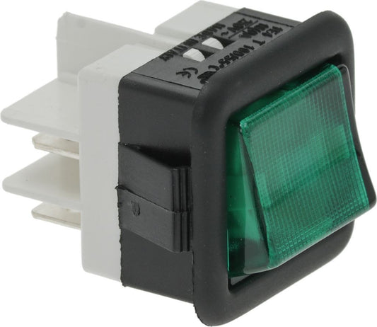 INTERRUTTORE BIPOLARE LUMINOSO VERDE 3319609