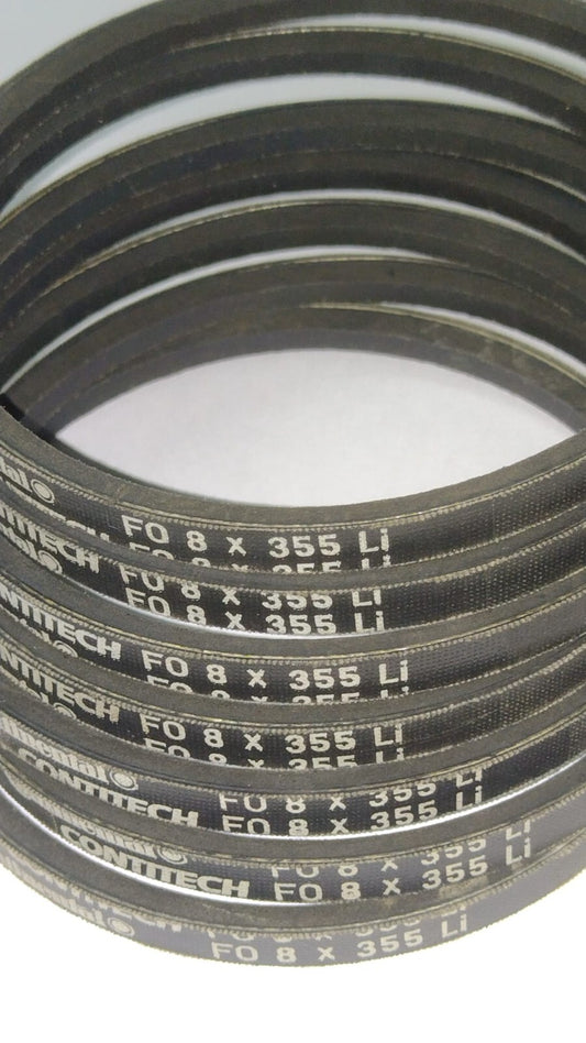 CINGHIA TRAPEZOIDALE 8mm SVILUPPO 355mm 8x355 Li CINGHIA AFFETTATRICE 8x355