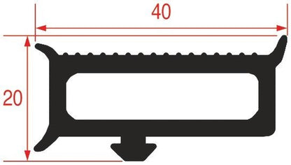 GERMANI GUARNIZIONE CELLE FRIGORIFERE A METRO NON CALAMITATA 40x20mm 3286525