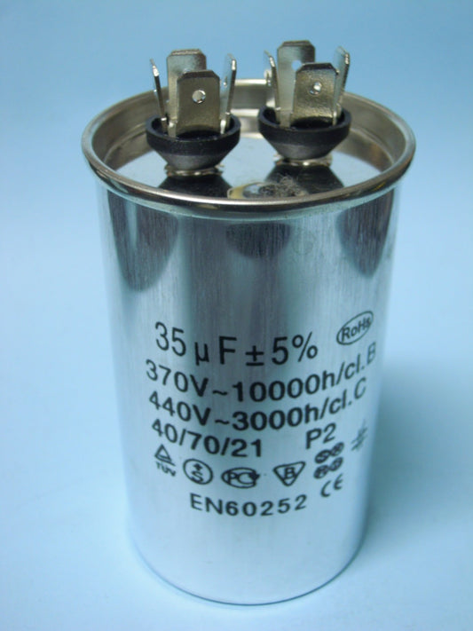 CONDENSATORE 35mf IN ALLUMINIO