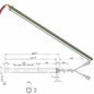 Resistenza stufe a pellet 12,5mm 28cm 470w EdilKamin UTXS010384 03180027 ROTFIL