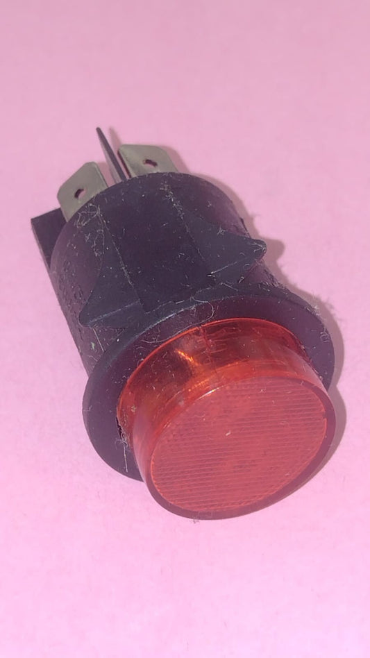 INTERRUTTORE BIPOLARE LUMINOSO TONDO 16A 250V ø 25 mm .