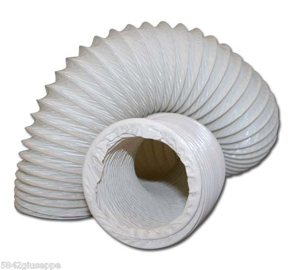 TUBO AIRFLEX TUBO FLESSIBILE ESTENSIBILE FINO A 15mt  BIANCO 102mm