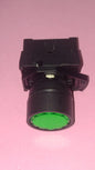 PULSANTE LUMINOSO A GHIERA E LED 24V VERDE NORMALMENTE APERTO