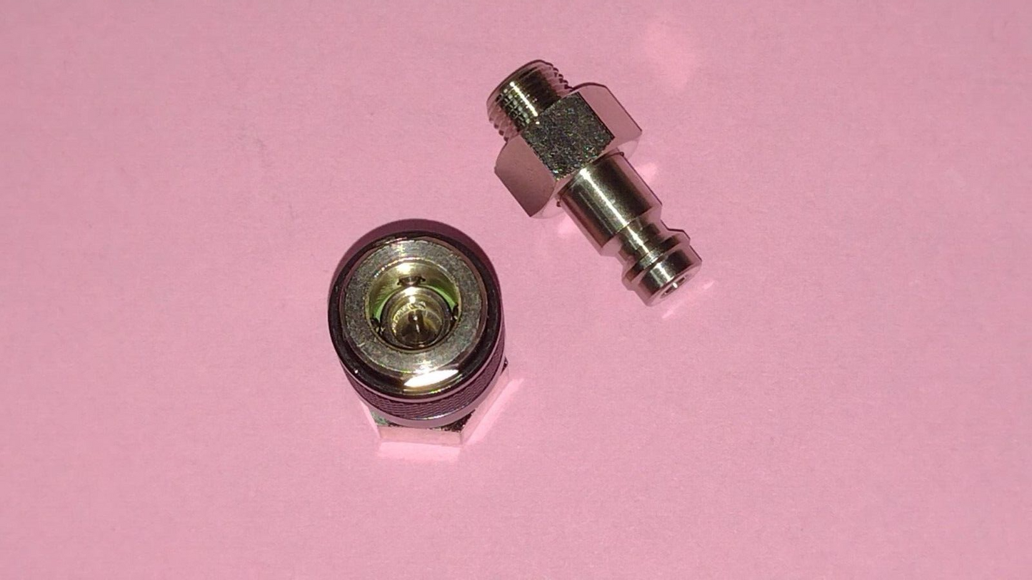 KIT INNESTO RAPIDO FEMMINA + MASCHIO MIGNON DN.5 FKM 1/8 CON GUARNIZIONE VITON