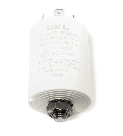 CONDENSATORE ANTIDISTURBO 0,47mf 250V 50/60HZ 16A/40°C