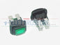 interruttore a pressione dimensioni di montaggio 19x13mm verde 2NO 250V 16A