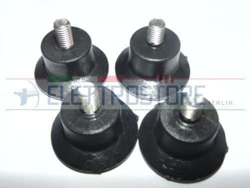 KIT PIEDINI AFFETTATRICE 4Pz GOMMA FILETTO 8mm ALTEZZA 22mm + VITE