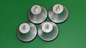 KIT PIEDINI AFFETTATRICE 4Pz PLASTICA GOMMA FILETTO 8mm ALTEZZA 32mm + VITE 4pz
