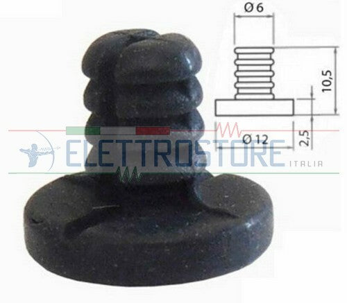 REX ELECTROLUX GOMMINO ANTIGRAFFIO PER GRIGLIA CUCINA GAS 4pz 50252309005
