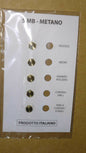 Serie ugelli 5MB METANO per fornelli 65+85+1,00+1,25+1,50