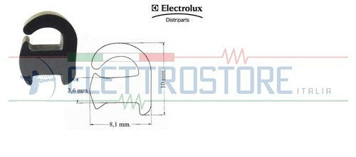 ELECTROLUX REX SERIE 4 GOMMINI GRIGLIE PIANI COTTURA PARACOLPI ANTIGRAFFIO P01