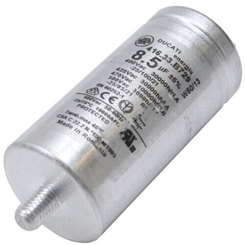 CONDENSATORE DUCATI 8,5UF 400V asciugatrice INDESIT WHIRLPOOL 482000023051