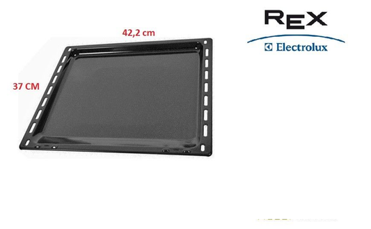 LECCARDA SMALTATA TEGLIA FORNO REX ELECTROLUX 422x370x23 MM ORIGINALE 3531939233