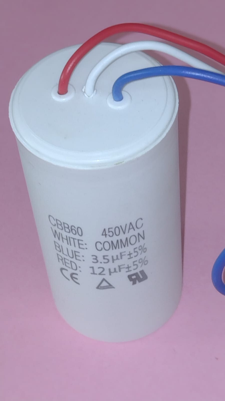 CONDENSATORE DOPPIO 12μF + 3,5μF 450VAC