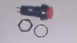 PULSANTE N.C. 3A-125VAC ROSSO DIAMETRO FILETTO 11,5mm