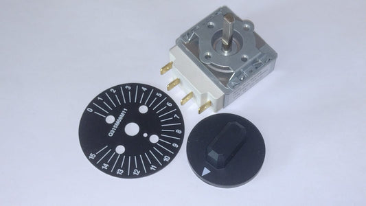 TIMER MECCANICO TIMER FORNO UNIVERSALE 16A 250V 15 Minuti 4 CONTATTI