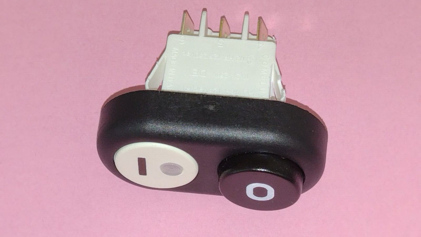 INTERRUTTORE PULSANTE TASTO ON / OFF PER AFFETTATRICI RGV 220V AFFETTATRICE RGV