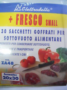 Ricambi 7: 30 SACCHETTI GOFFRATI PER SOTTOVUOTO ALIMENTARE 20x30cm 30_sacchetti_goffrati_per_sottovuoto_alimentare_20x30cm.jpg