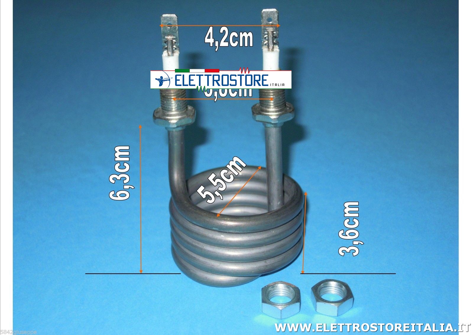 Ricambi 7: RESISTENZA 1000W 220V MACCHINE DA CAFFE' FAEMA CIMBALI resistenza_1000w_220v_macchine_da_caffe__faema_cimbali_esi2169.jpg