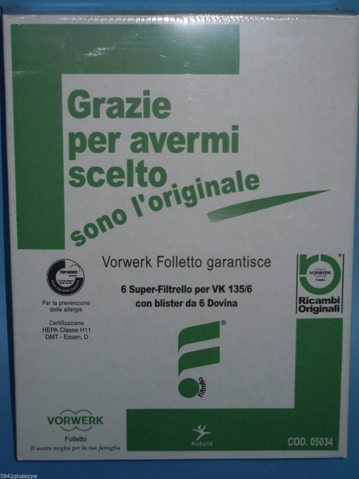 Ricambi 24: SACCHI FOLLETTO VK135/136 ORIGINALI VORWERK MICROFIBRA + 6 DOVINA sacchi_folletto_vk135_136_originali_vorwerk_microfibra_+_6_dovina.jpg